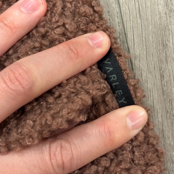 COPY - Varley Jacket Westwood Sherpa Brown Teddy Fleece Pockets Full Zip Women’… - Picture 5 of 16